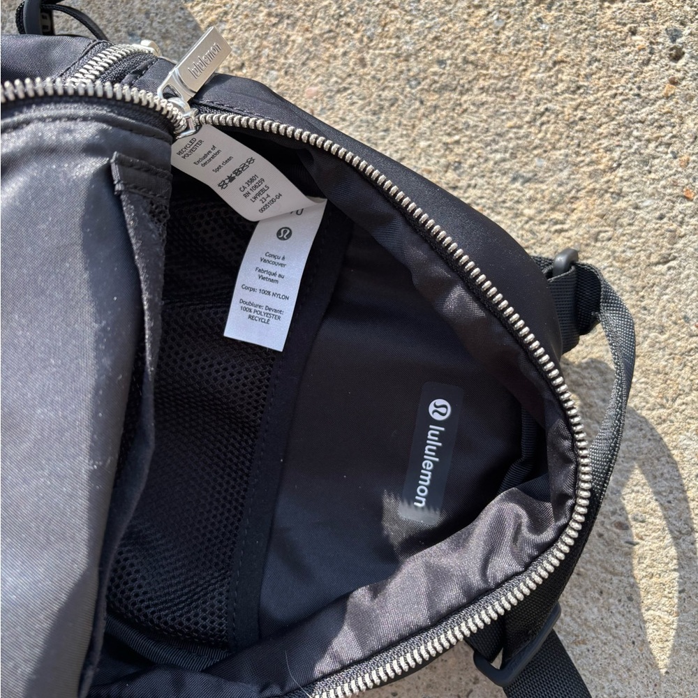 Lululemon Bag City Adventurer Backpack Micro Black+Silver Mini Bag Purse Soldout - Picture 6 of 8